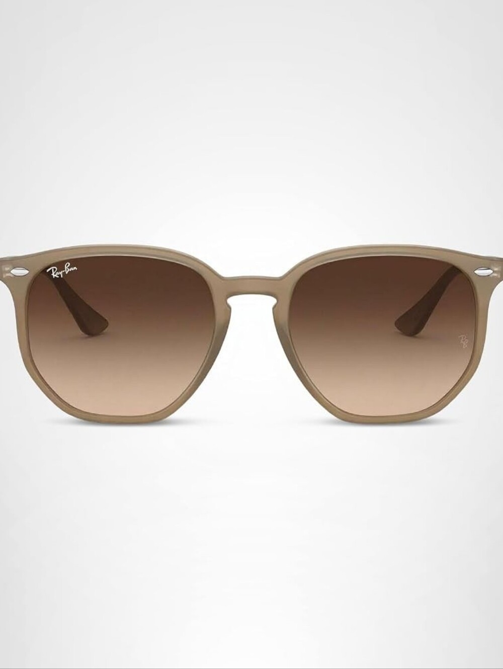 Ray-Ban Hexagonal Sunglasses Beige Frame